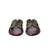 Green woven flats