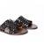 Black woven flats