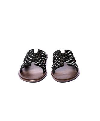 Black woven flats 3