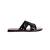 Black woven flats