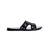 Black woven flats