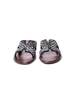 Brown woven flats 3