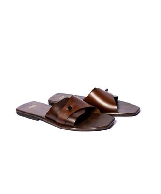 Brown solid flats 1