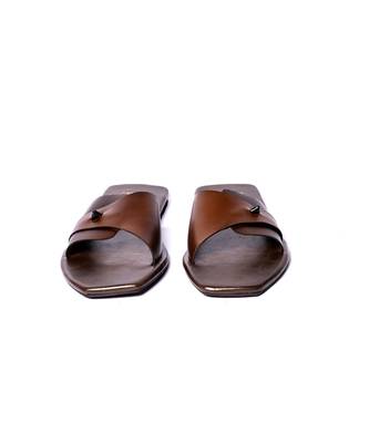 Brown solid flats 3