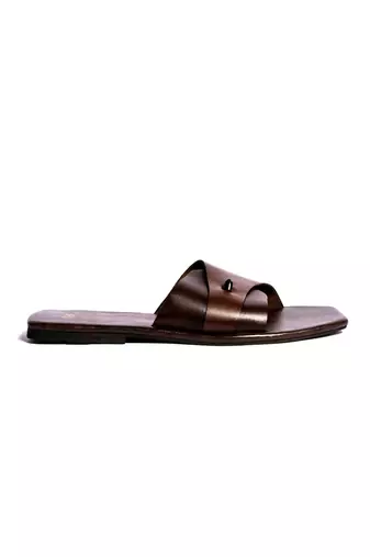 Brown solid flats