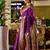 Purple peacock butti silk blend zari weaving paithani saree