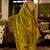 Light green peacock butti silk blend zari weaving paithani saree