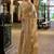 Ivory butti embroidery work shimmer chiffon bollywood saree
