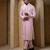 Pink plain cotton silk kurta pajama