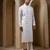 White plain cotton silk kurta pajama