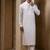 White plain cotton silk kurta pajama