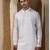White plain cotton silk kurta pajama