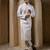 White plain cotton silk kurta pajama