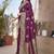 Maroon butta zari jacquard silk blend paithani saree
