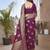 Maroon butta zari jacquard silk blend paithani saree