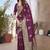 Maroon butta zari jacquard silk blend paithani saree