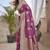 Tulip pink butta zari jacquard silk blend paithani saree