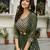 Georgette Sequin Embroidery Crop Top Lehenga with Shrug Suit Set