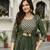 Georgette Sequin Embroidery Crop Top Lehenga with Shrug Suit Set