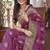 Tulip pink butta zari jacquard silk blend paithani saree