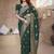 Dark green butta zari jacquard silk blend paithani saree