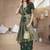 Dark green butta zari jacquard silk blend paithani saree