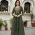 Georgette Sequin Embroidery Crop Top Lehenga with Shrug Suit Set