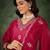 Cherry color smart silk blend fabric designer embroidery work ceremonial kurta set
