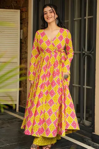 Multy color rayon palzzo kurta dress for party looks