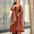 Brown color smart and ethnic readymade kurta set for casual and formal looks
