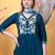 Blue color smart and ethnic readymade kurta set for casual and formal looks