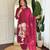 Maroon color smart and ethnic readymade kurta set for casual and formal looks