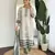 Off white color smart and ethnic readymade kurta set for casual and formal looks