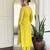 Lemon color smart and ethnic readymade kurta set for casual and formal looks