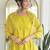 Lemon color smart and ethnic readymade kurta set for casual and formal looks