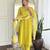 Lemon color smart and ethnic readymade kurta set for casual and formal looks