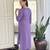 Purple color smart and ethnic readymade kurta set for casual and formal looks