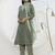 Mahendi color chanderi silk fabric beautiful festive wear readymade kurta set