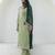 Pista color silk blend fabric beautiful festive wear readymade kurta set