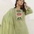 Pista color cotton blend readymade kurta set for girls' ethnic festive looks