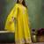 Lemon color silk blend designer embroidery work heavy looks salwar kameez