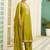 Lemon color silk blend designer embroidery work heavy looks salwar kameez