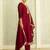 Maroon color silk blend designer embroidery work heavy looks salwar kameez