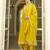Yellow color silk blend designer embroidery work heavy looks salwar kameez