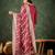 Maroon color smart viscose rayon fabric designer embroidery work ceremonial kurta set