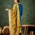 Teal blue color smart viscose rayon fabric designer embroidery work ceremonial kurta set