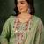 Pista color smart silk blend fabric designer embroidery work ceremonial kurta set