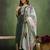 Green color beautiful cotton blend readymade kurta set with designer embroidery work