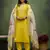 Lemon color beautiful cotton blend readymade kurta set with embroidery work