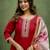 Maroon color beautiful cotton blend readymade kurta set with designer embroidery work